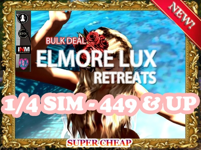 1/4 SIM - 1349 L$ - 1685 Prims + 200 Houses