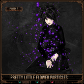 =^.^= Curious Kitties - Pretty Little Flower Particles - Purple