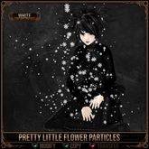 =^.^= Curious Kitties - Pretty Little Flower Particles - White