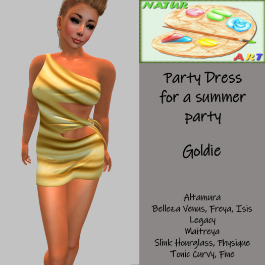 NaturArt Party Dress Goldie