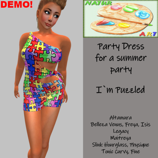 NaturArt Party Dress i`m Puzzled DEMO Version