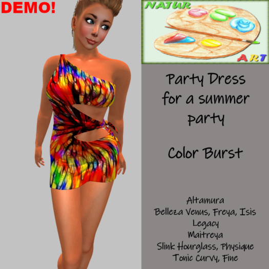 NaturArt Party Dress Color Burst DEMO
