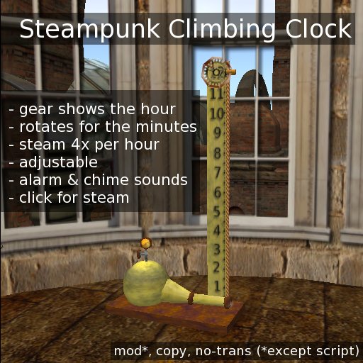 PL Steampunk Climbing Clock