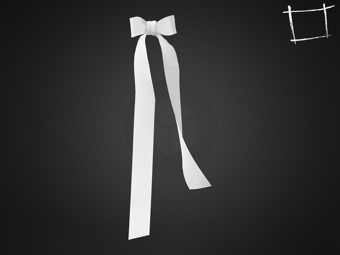 Full Perm Non Rigged Bow Tie Ribbon