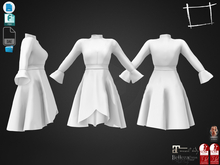 Dae Obj FBX For Female Medieval Dress Maitreya, Slink (Physique,Hourglass), Belleza (Isis,Freya), Legacy