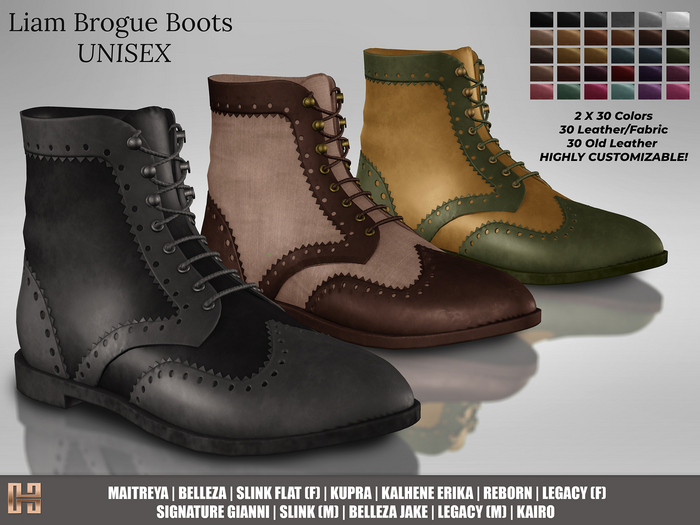 [hh] Liam Brogue Boots UNISEX