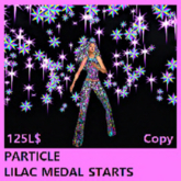 PARTICLE LILAC MEDAL STARS 