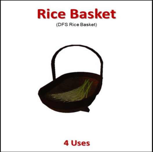 DFS Rice Basket actual item) 4 uses