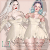 [HC] Quana Ivory Mini Dress for Kupra, Kups, Maitreya, Legacy, Belleza, Slink & Reborn