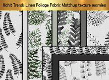 Kahit Trends Linen Foliage Fabric Matchup texture seamless E