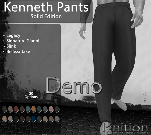 Ignition Kenneth Pants Solid Demo