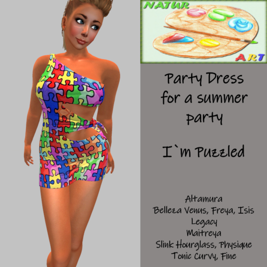 NaturArt Party Dress i`m Puzzled