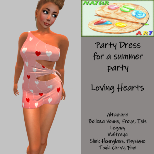 NaturArt Party Party Dress Loving Hearts