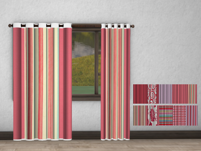 Curtain Panels Candy Collection w/ boarder