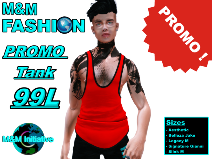 M&M Fashion - Promo Tank - Red