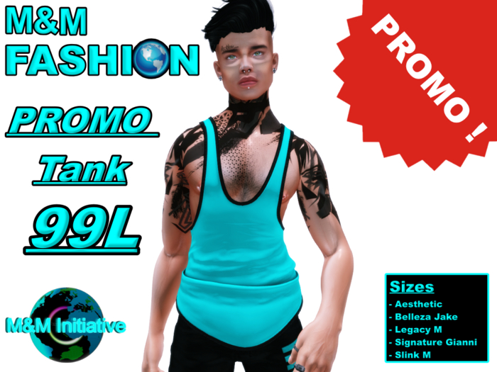 M&M Fashion - Promo Tank - Ini-Blue
