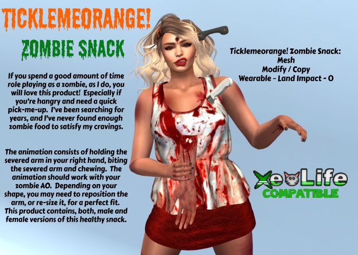 Ticklemeorange! Zombie Snack
