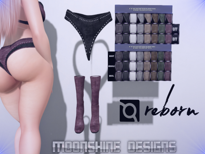 MSD - MSD Reborn Leather Booty Shorts and Boots  Unpacker
