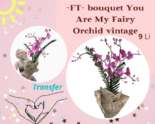 ~FT~ bouquet You Are My Fairy Orchid_vintage 
