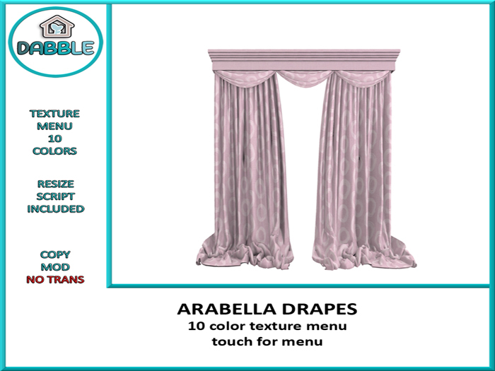 DB ARABELLA DRAPES  add me