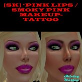 [SK] *PINK LIPS / SMOKY PINK MAKEUP- TATTOO ( BOX )