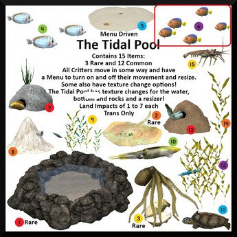 Second Life Marketplace - 06-Five Swimming Fish - Boxed