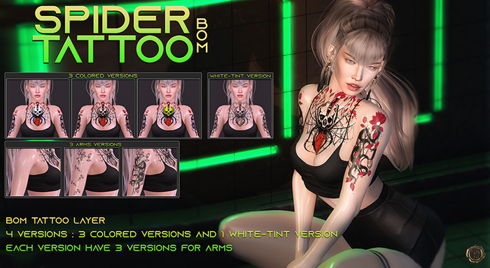 RELENTLESS Spider Tattoo [BOM]