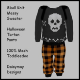DMD-TD-SKULL KNIT MESSY SWEATER Box