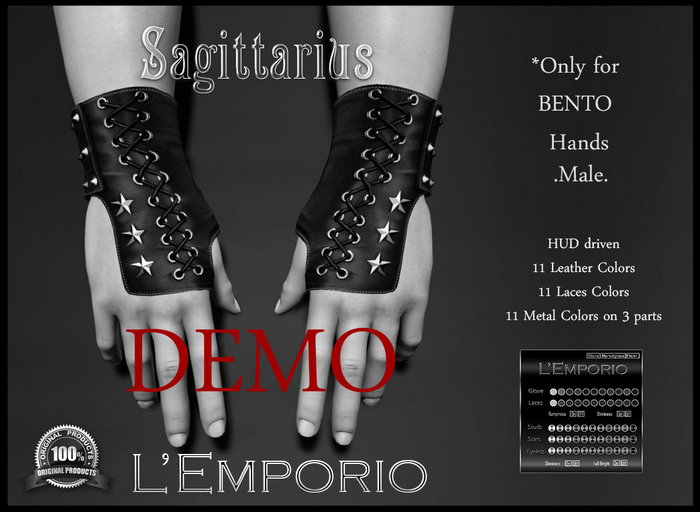 D*E*M*O L'Emporio::*Sagittarius*::Archer Gloves -INITHIUM KARIO