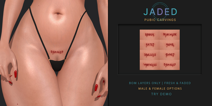 JADED - Pubic Carvings - BOM