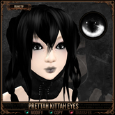 =^.^= Curious Kitties - Prettah Kittah Eyes - White