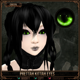 =^.^= Curious Kitties - Prettah Kittah Eyes - Green