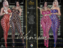 Wanessa Laced Net Jumpsuit, 70 Colors,Catsuit,Catsuit,Catsuit