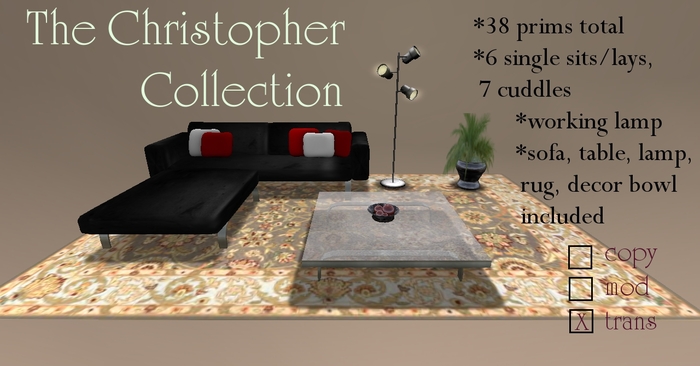 [offM] Christopher Collection - Black Leather boxed