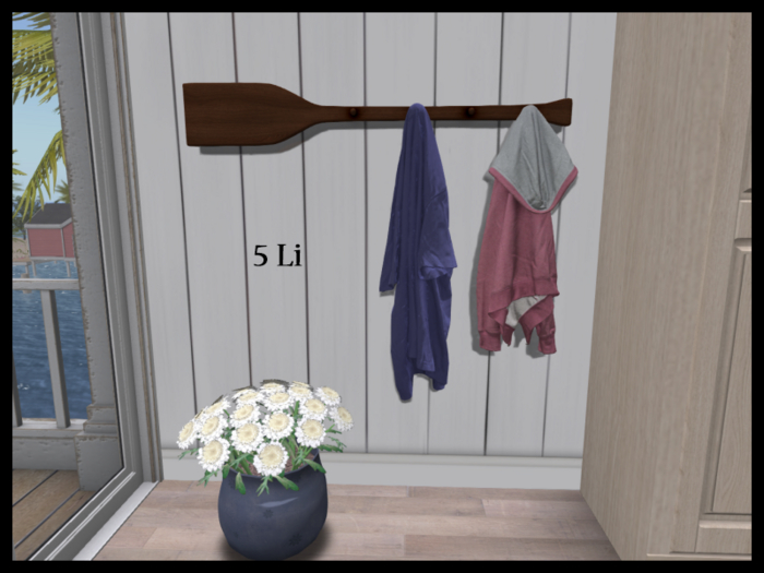 ~ Hotstuffs ~ Coastal Coat Rack Decor ~HUD~