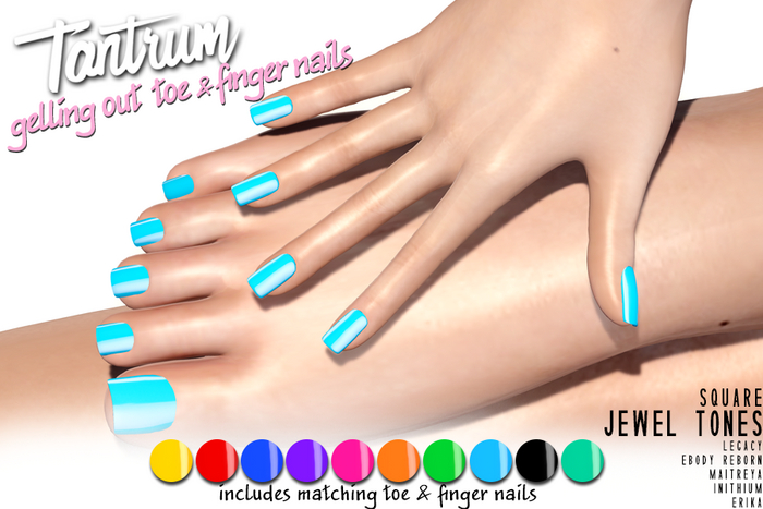 Tantrum - Gelling Out Fingers & Toes - Jewel Tones 