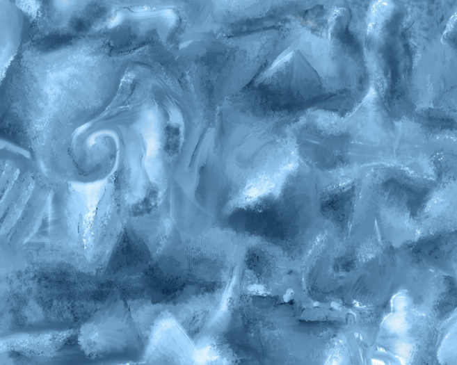 Hidden Spirits Abstract Blue Contemporary piece