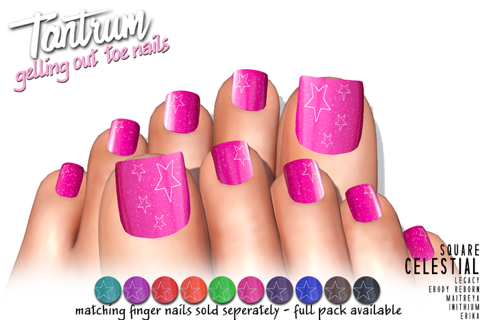 Tantrum - Gelling Out Toe Nails - Celestial 
