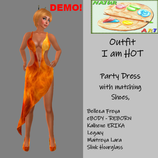 NaturArt Outfit I am HOT (animated) DEMO