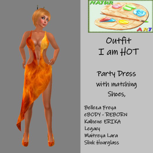 NaturArt Outfit I am HOT (animated)