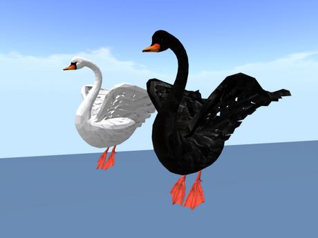 Second Life Marketplace - Mesh swans - FULL PERM