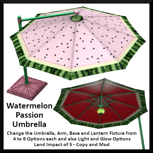 Menu Driven Watermelon Passion Umbrella