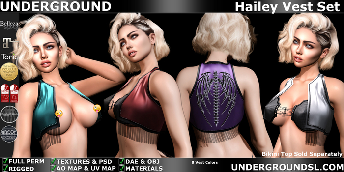 (UG) - Hailey Vest Set