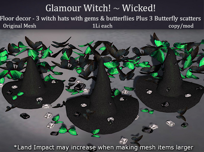 LOVE - GLAMOUR WITCH FLOOR DECOR - WICKED