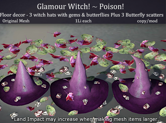 LOVE - GLAMOUR WITCH FLOOR DECOR - POISON 