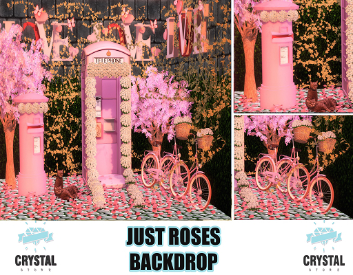 .::Crystal ::. Just Roses Backdrop