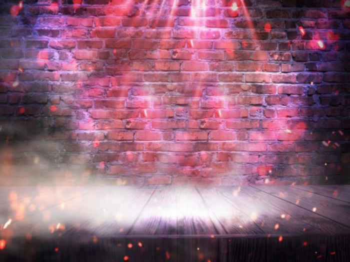 Neon Sparkle Bricks Background Texture