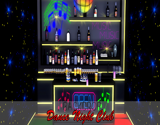 ::Crystal Poses::. Night Dance Club  // Backdrop