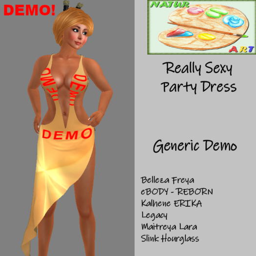 NaturArt Really Sexy Party Dress GENERIC DEMO