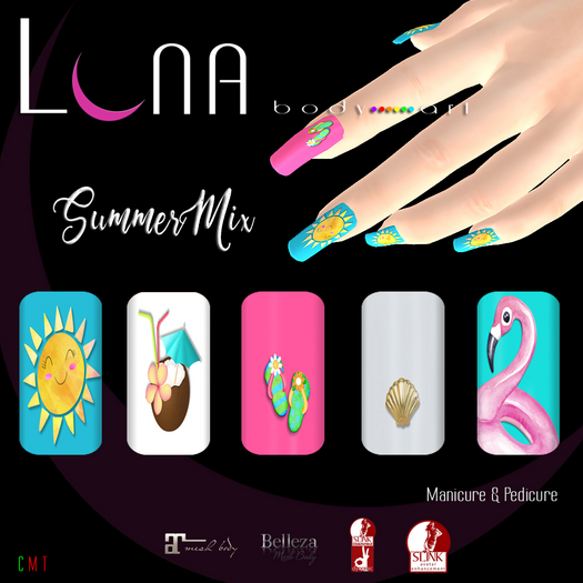 .::LUNA::. Body Art - Sumer Mix - Nails
